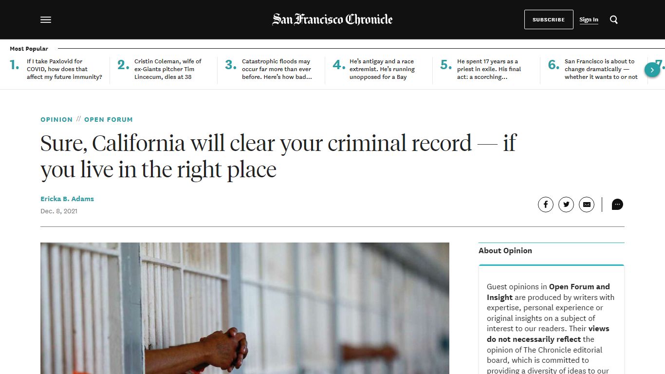 Sure, California will clear your criminal record — if you ...